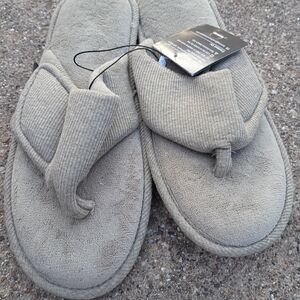 NWT Everfoams Men's Cozy Gray Slippers